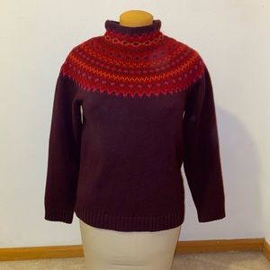 Ladies Eddie Bauer Lambswool Sweater - Med Tall